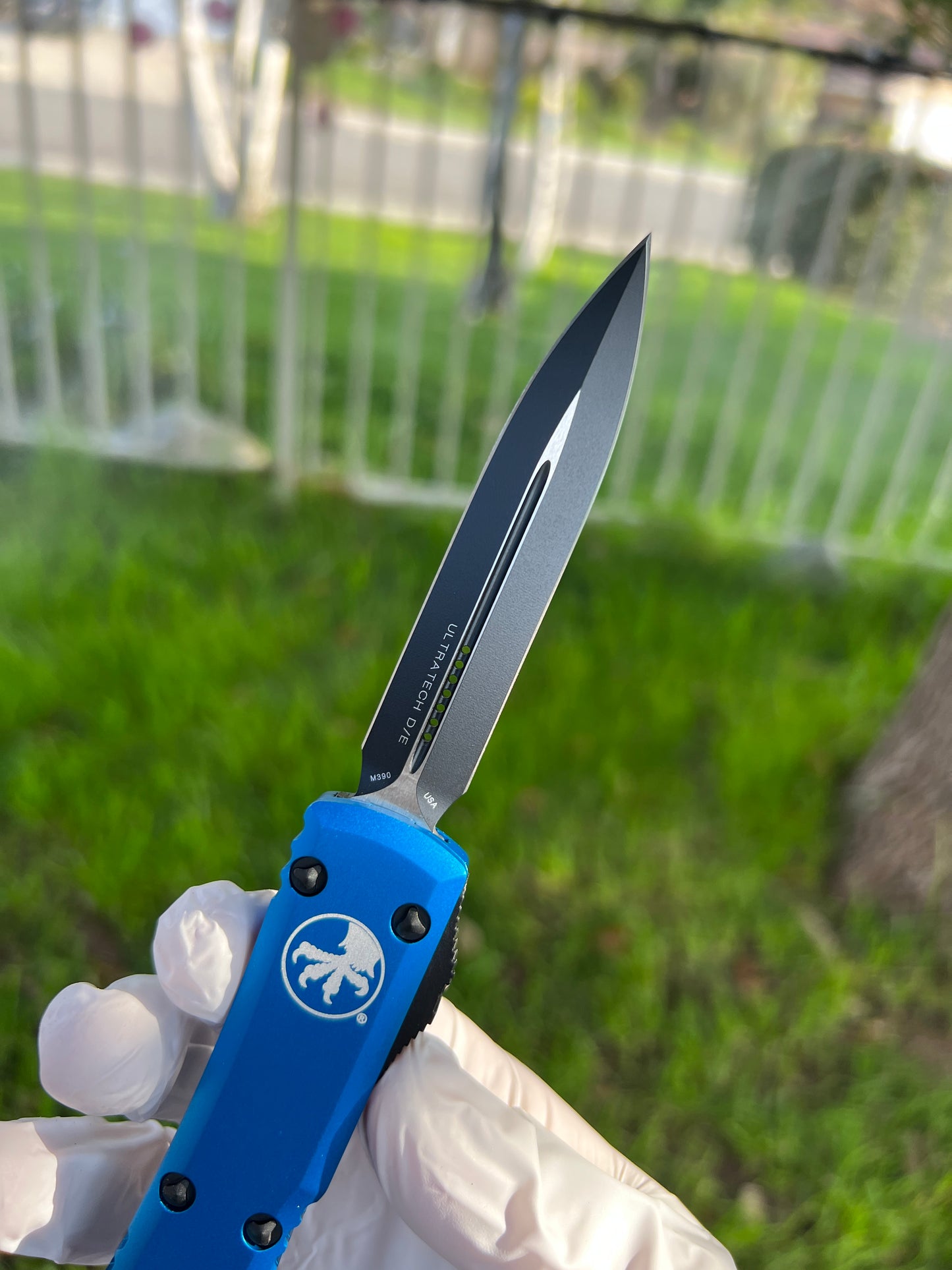 Microtech Ultratech D/E Blue Standard 122-1BL