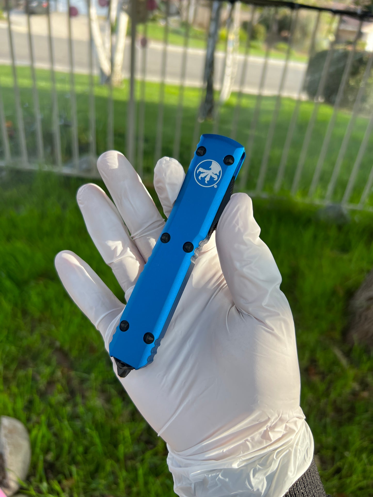 Microtech Ultratech D/E Blue Standard 122-1BL