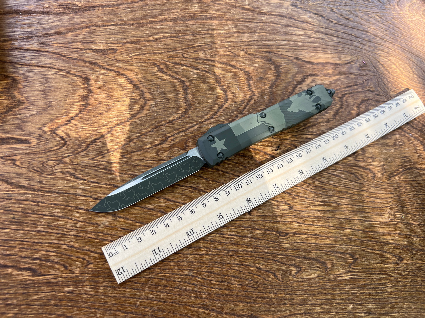 Microtech Ultratech S/E Bladeshow Texas 2024 Cerakote OD Green Standard 121-1CODTX