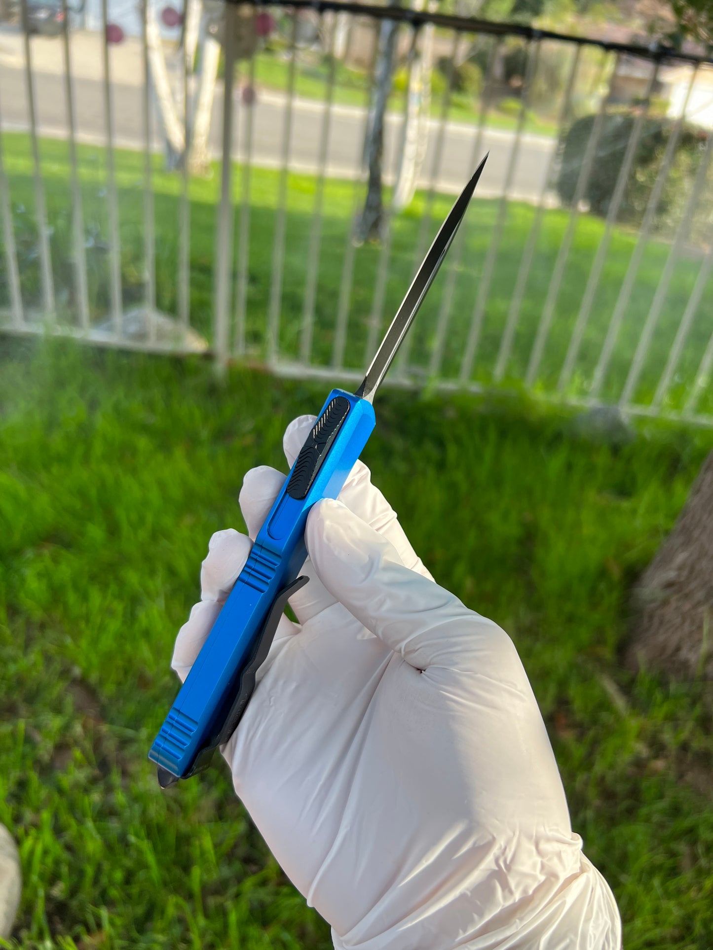 Microtech Ultratech D/E Blue Standard 122-1BL