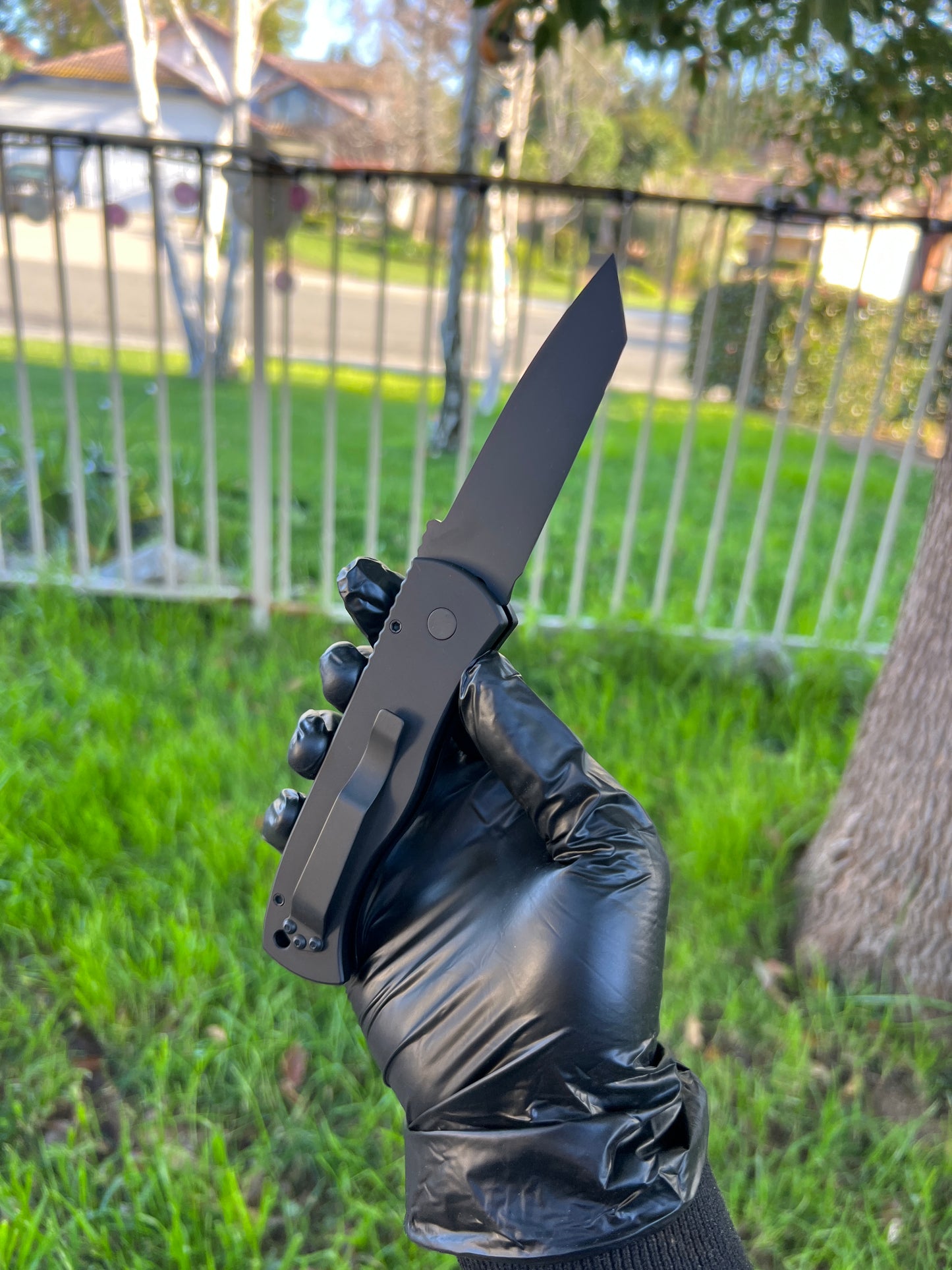 Pro-Tech Emerson CQC-7 Tanto Automatic Knife Operator (3.25" Black)